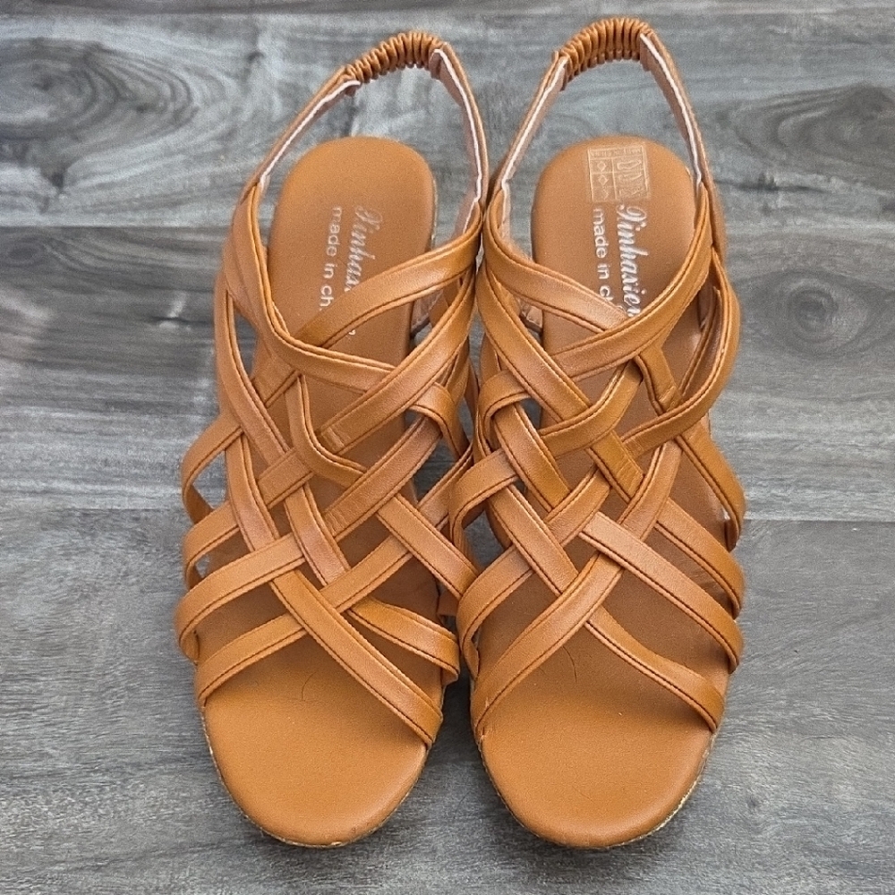 Stylish Brown Strappy Sandals for Women